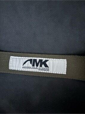 AMK Jackson Hole Wyoming Olive Belt  with silver accent size 36